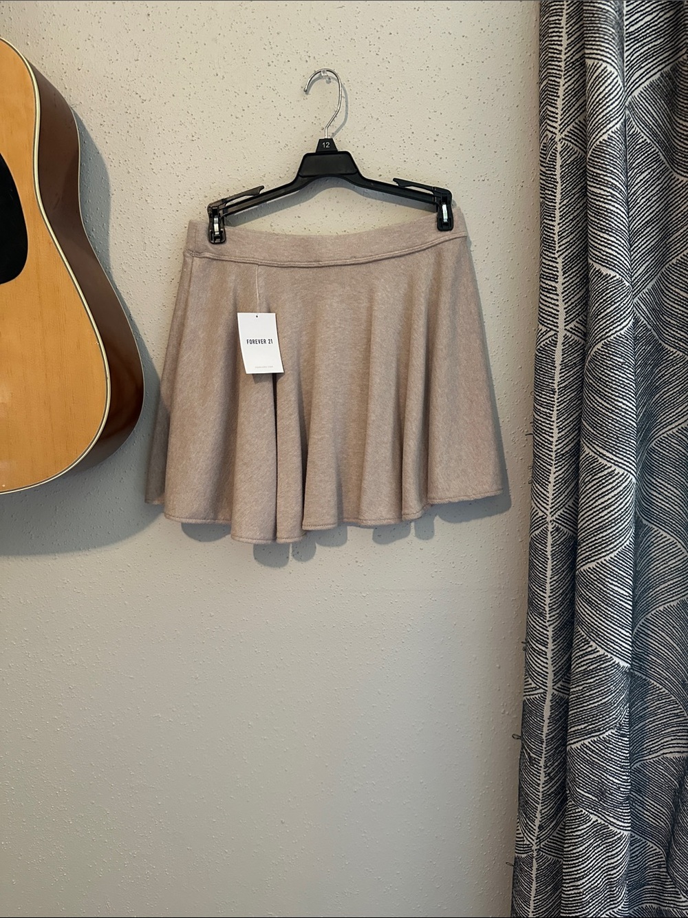 Forever 21 Taupe Flared Skater Mini Skirt